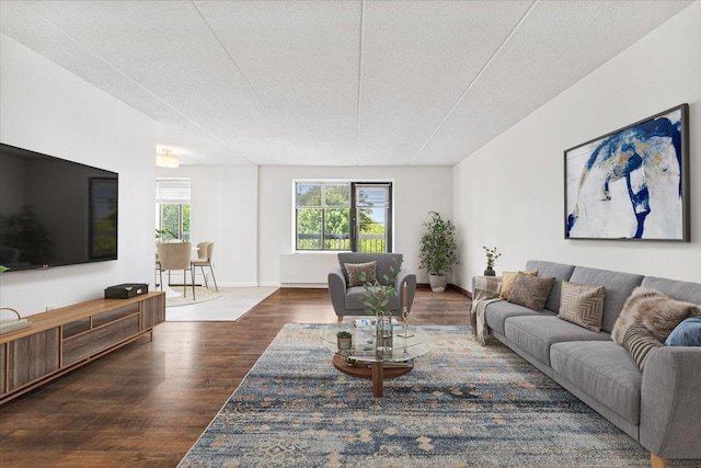 50 Columbus Ave Unit 611, Tuckahoe, NY 10707 - living area featuring wood finished floors and baseboards