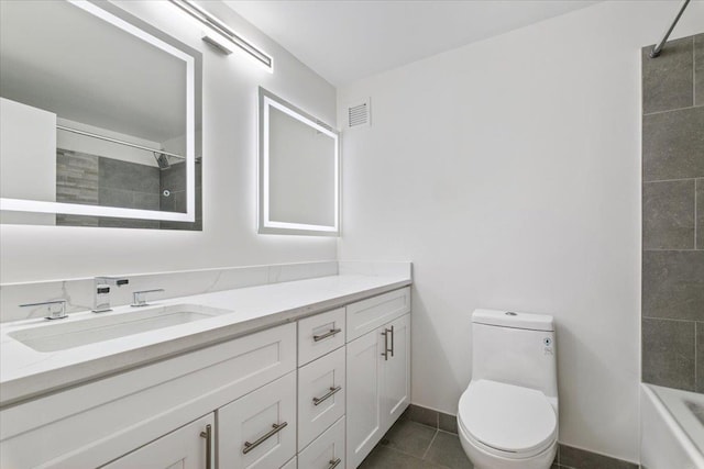 50 Columbus Ave Unit 611, Tuckahoe, NY 10707 - bathroom with vanity and tile patterned floors