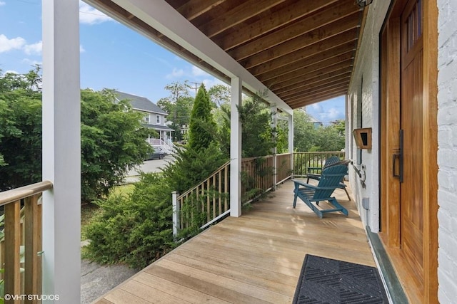 4 Dewindt St, Beacon, NY 12508 - view of wooden terrace