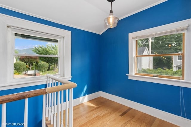 4 Dewindt St, Beacon, NY 12508 - empty room featuring crown molding, healthy amount of natural light, and wood finished floors