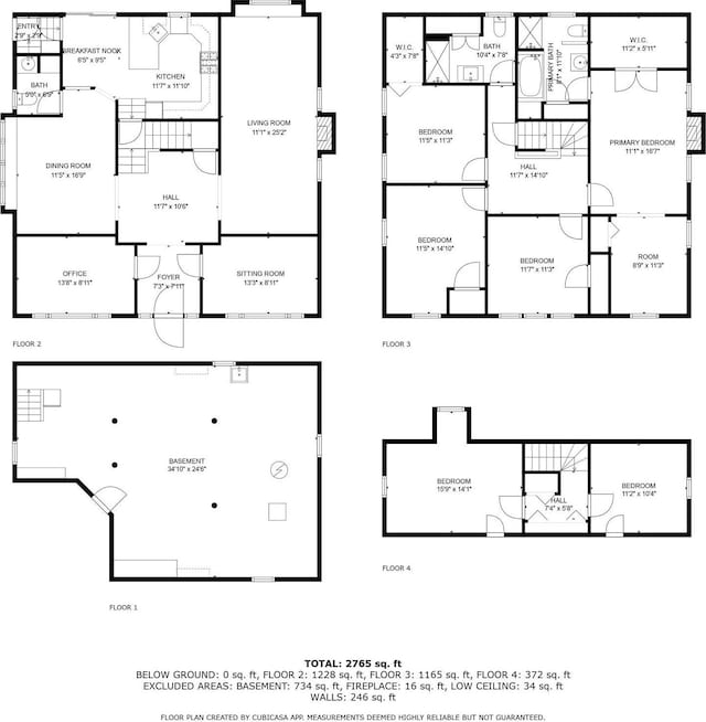 313 Pine St, Freeport, NY 11520 - view of floor plan / room layout