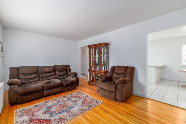 71-12 260th St Fl H 1St, Glen Oaks, NY 11004 - living room with arched walkways and wood finished floors