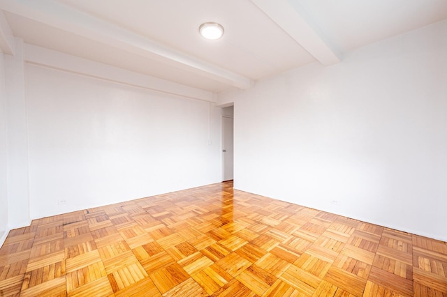 1705 Purdy St Unit 9C, Bronx, NY 10462 - unfurnished room featuring beamed ceiling