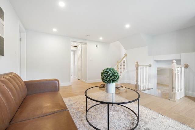 2 Danby Pl, Yonkers, NY 10710 - living room featuring light wood-type flooring and recessed lighting
