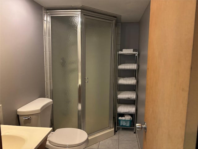 266 Adirondack Dr, Selden, NY 11784 - full bath featuring a shower stall, vanity, and tile patterned flooring