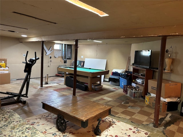 266 Adirondack Dr, Selden, NY 11784 - rec room with light flooring and pool table