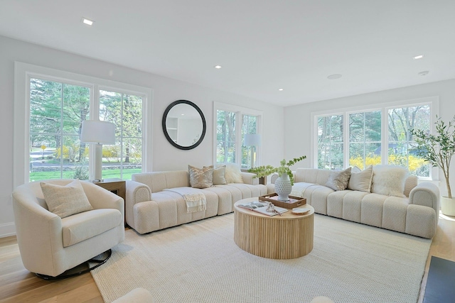 1 Devoe Rd, Armonk, NY 10504 - living room featuring wood finished floors and recessed lighting