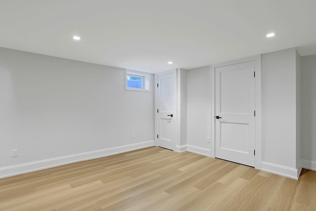 1 Devoe Rd, Armonk, NY 10504 - below grade area featuring light wood-type flooring and recessed lighting