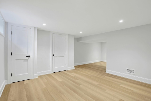 1 Devoe Rd, Armonk, NY 10504 - finished below grade area featuring light wood-style floors and recessed lighting