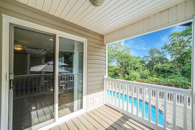 6 Sunrise Pl, Farmingville, NY 11738 - balcony with view of pool