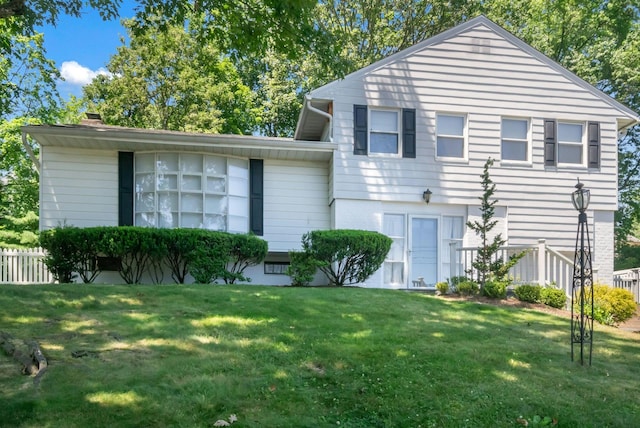 92 Wiltshire Rd, Scarsdale, NY 10583 - split level home featuring a chimney