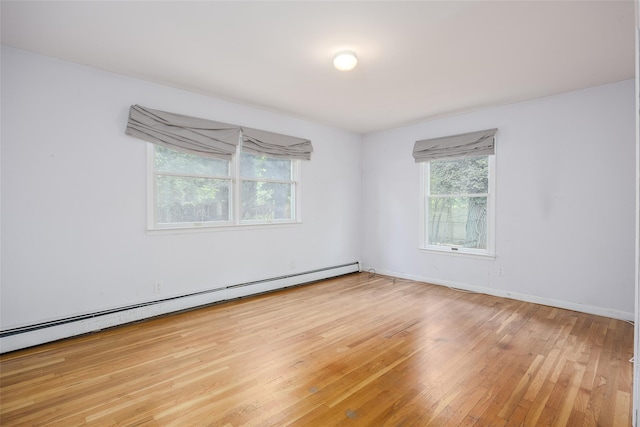 82A Union Ave, Center Moriches, NY 11934 - empty room with baseboard heating and light wood finished floors