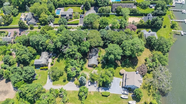 82A Union Ave, Center Moriches, NY 11934 - aerial view of property and surrounding area featuring a large body of water and nearby suburban area
