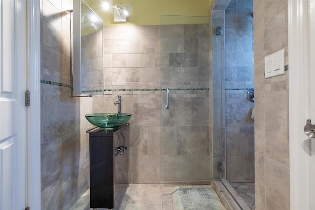 135 Flamingo St, Atlantic Beach, NY 11509 - full bathroom featuring a stall shower and vanity