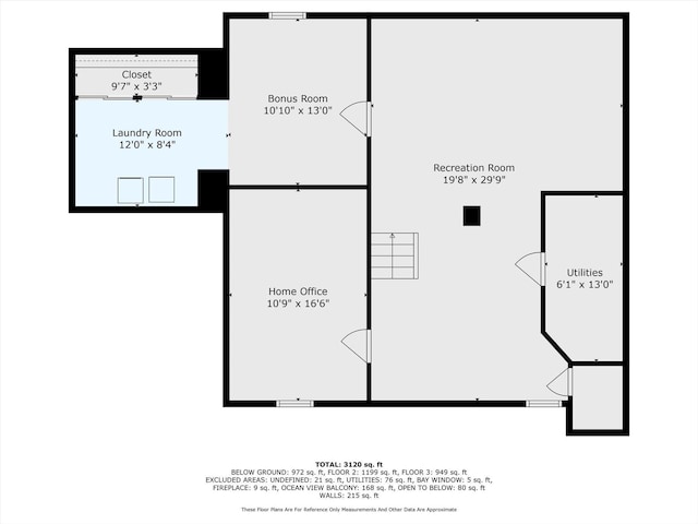 135 Flamingo St, Atlantic Beach, NY 11509 - view of room layout