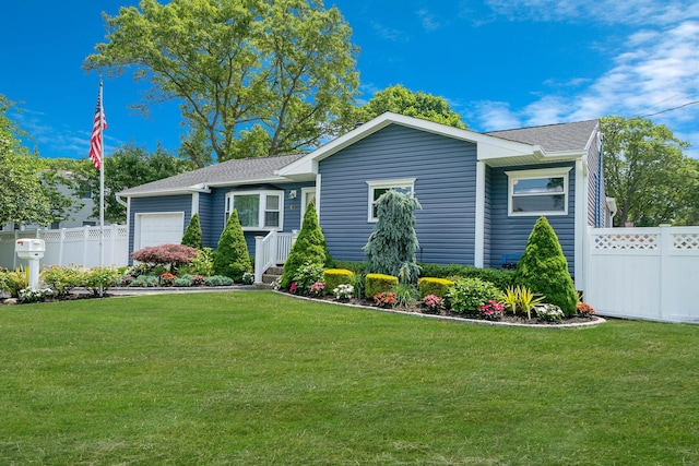47 Tucker Dr, Bayport, NY 11705 - view of front of house with an attached garage and roof with shingles