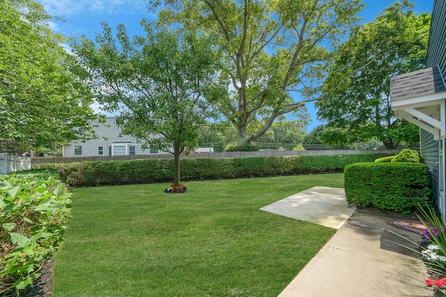 47 Tucker Dr, Bayport, NY 11705 - fenced backyard with a patio area