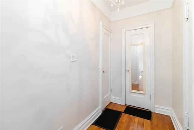 83-10 35th Ave Unit 5B, Jackson Heights, NY 11372 - doorway to outside featuring wood finished floors