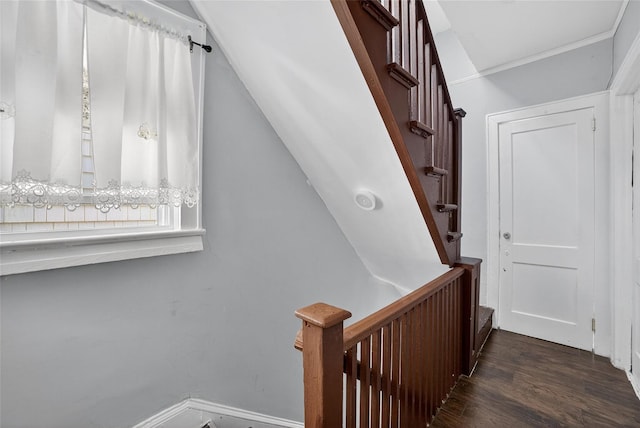 439 S 7th Ave, Mount Vernon, NY 10550 - stairway featuring wood finished floors and baseboards