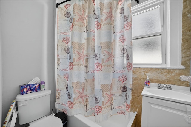 439 S 7th Ave, Mount Vernon, NY 10550 - bathroom featuring shower / bathtub combination with curtain and vanity