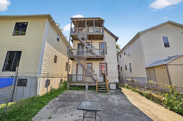 439 S 7th Ave, Mount Vernon, NY 10550 - back of house with a patio area and stairs