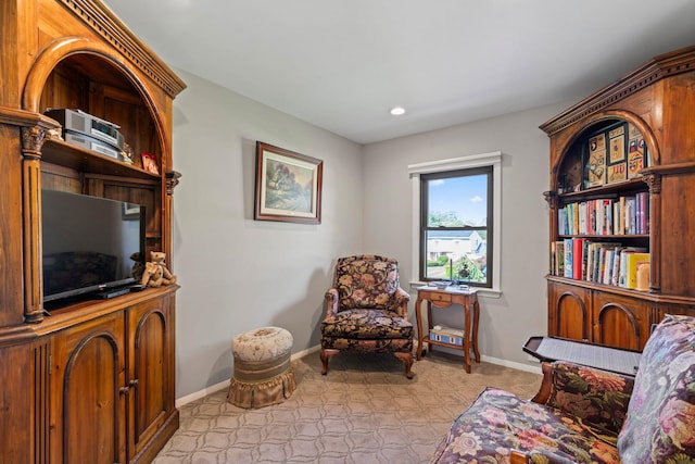 11 Val Ct, Commack, NY 11725 - sitting room featuring light colored carpet and recessed lighting