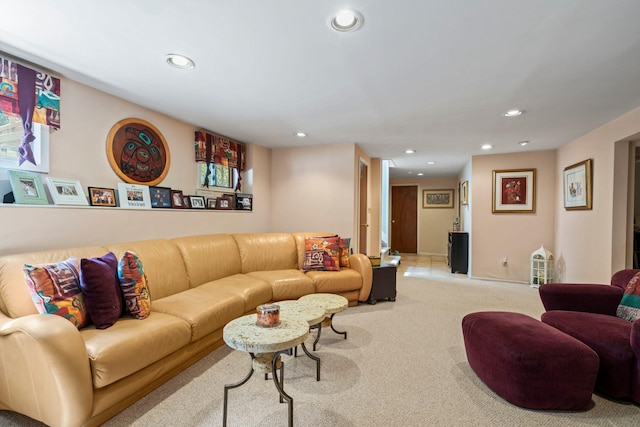 11 Val Ct, Commack, NY 11725 - living room with recessed lighting and light carpet