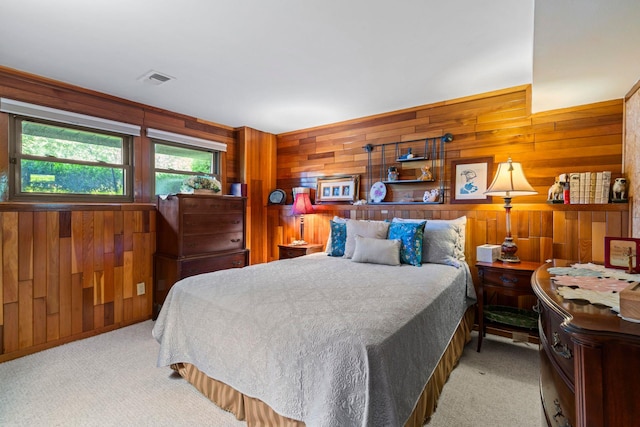 11 Val Ct, Commack, NY 11725 - bedroom featuring wooden walls and carpet flooring