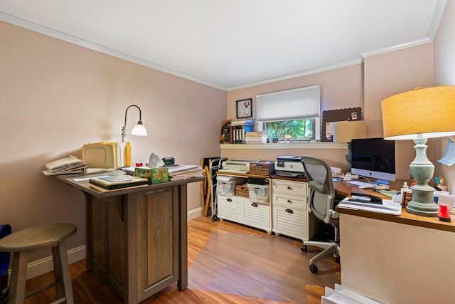 11 Val Ct, Commack, NY 11725 - office space featuring crown molding and wood finished floors