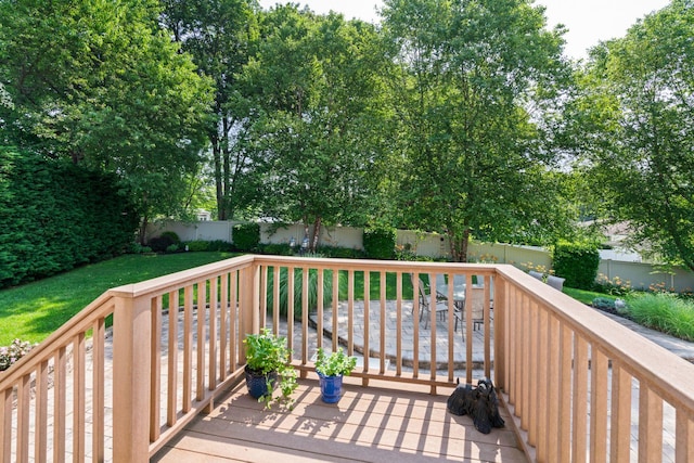 11 Val Ct, Commack, NY 11725 - wooden deck with a fenced backyard