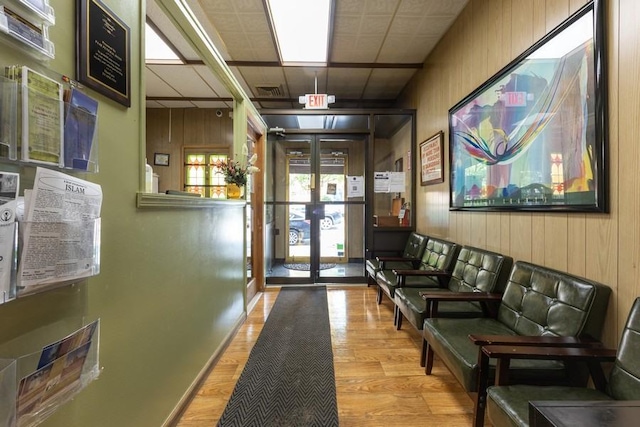 5836 Catalpa Ave, Ridgewood, NY 11385 - building lobby featuring wooden walls