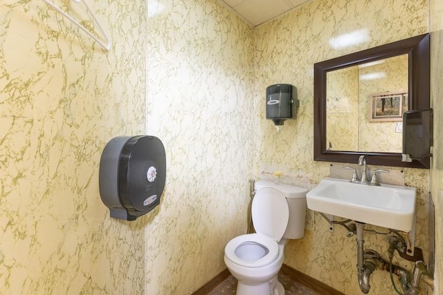 5836 Catalpa Ave, Ridgewood, NY 11385 - bathroom with toilet and a sink