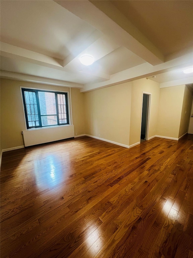 1722 Purdy St Unit 1H, Bronx, NY 10462 - empty room featuring dark wood-style floors and baseboards