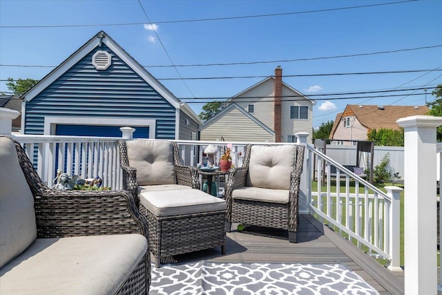209 Venetian Blvd, Lindenhurst, NY 11757 - view of wooden deck