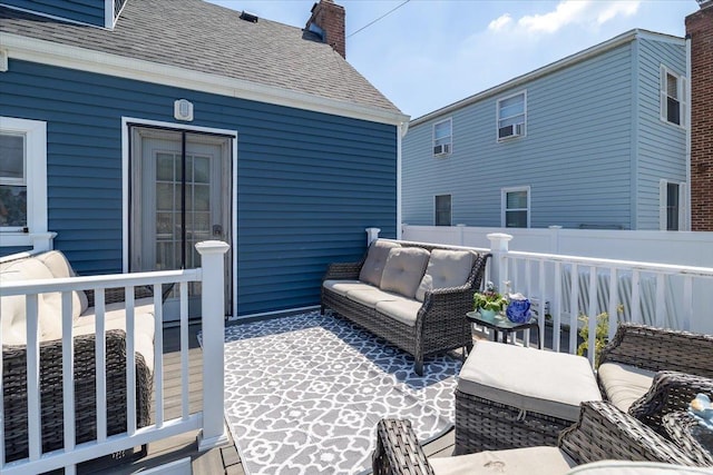 209 Venetian Blvd, Lindenhurst, NY 11757 - deck featuring an outdoor hangout area