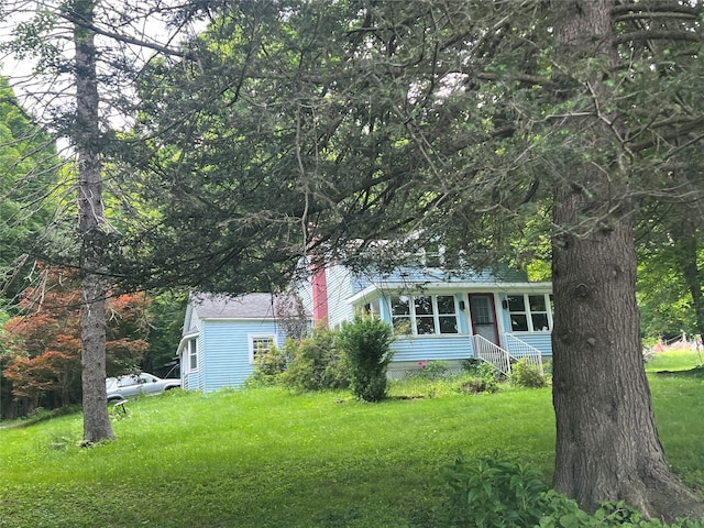 1391 County Route 7, Ancram, NY 12502 - view of front facade with a front yard