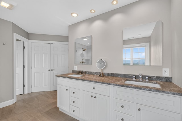 36 Ballymeade Rd, Hopewell Junction, NY 12533 - full bath with double vanity, recessed lighting, and a shower