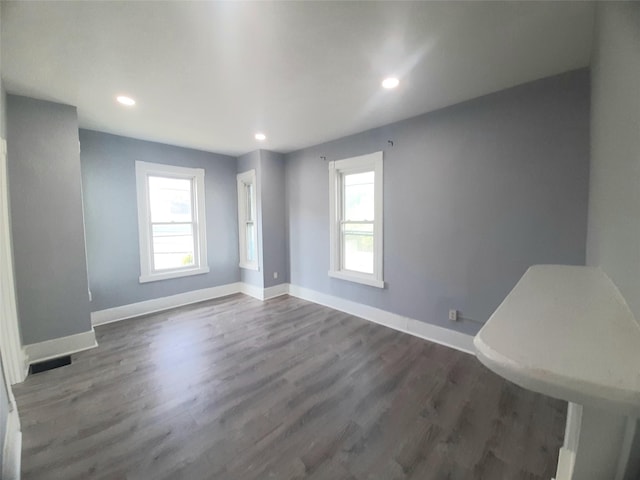 34 High St, Poughkeepsie, NY 12601 - empty room featuring wood finished floors and recessed lighting