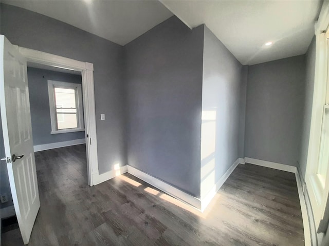 34 High St, Poughkeepsie, NY 12601 - unfurnished room featuring baseboards and dark wood-style floors
