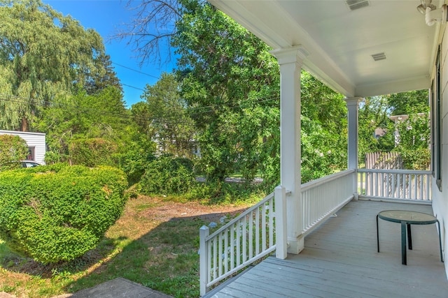 2 Shore Rd, East Setauket, NY 11733 - view of wooden porch