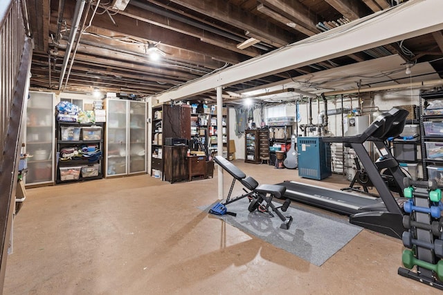 8 Walnut Rd, East Rockaway, NY 11518 - exercise room featuring water heater