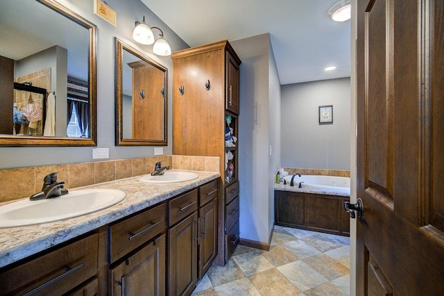 55 Townsend Rd, Liberty, NY 12754 - bathroom with double vanity and a bath