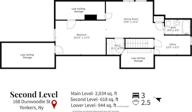 168 Dunwoodie St, Yonkers, NY 10704 - view of property floor plan