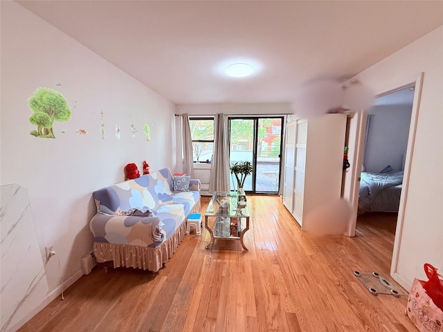 142-25 37th Ave Unit 2E, Flushing, NY 11354 - living area featuring light wood-style floors