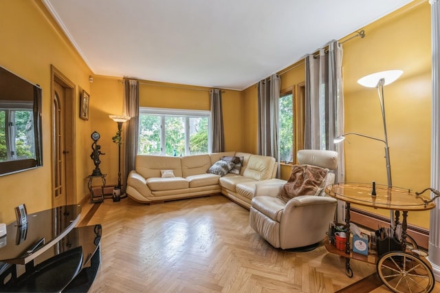 19615 Como Ave, Holliswood, NY 11423 - living room with crown molding