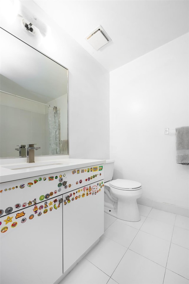41 Carriage Ct, Jericho, NY 11753 - bathroom featuring vanity, tile patterned flooring, and curtained shower