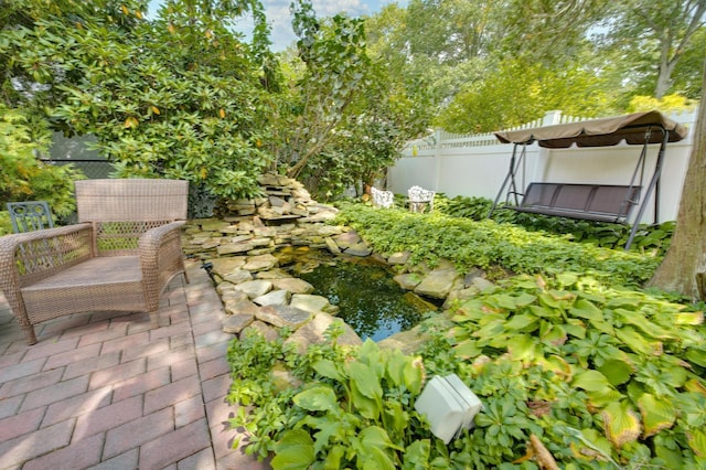 15 Eastover Dr, East Northport, NY 11731 - exterior view of a small pond