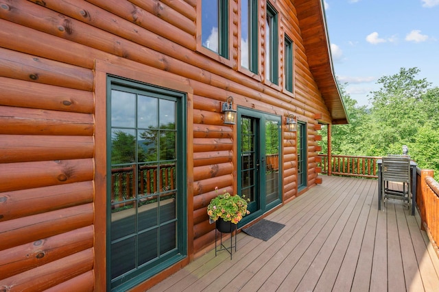 892 Durham Rd, Gilboa, NY 12076 - view of wooden terrace