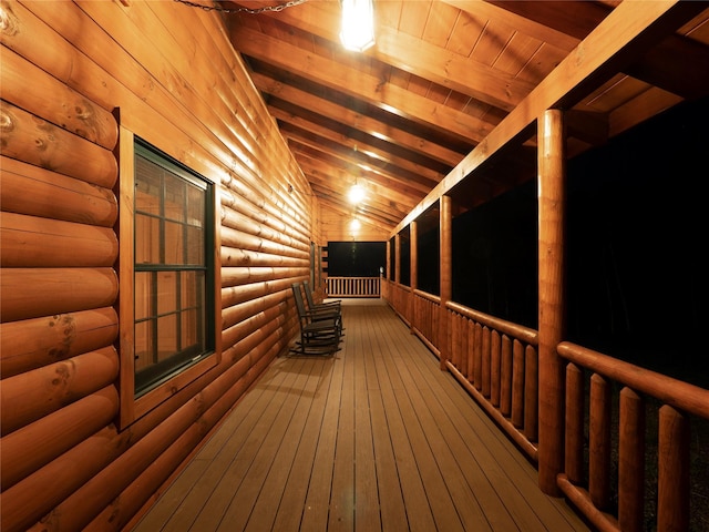 892 Durham Rd, Gilboa, NY 12076 - view of wooden deck