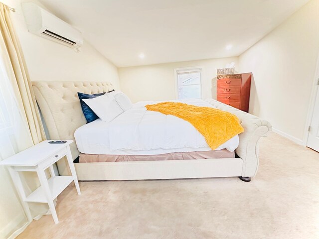 21 Pennwood Dr, Mastic Beach, NY 11951 - carpeted bedroom with a wall unit AC and baseboards